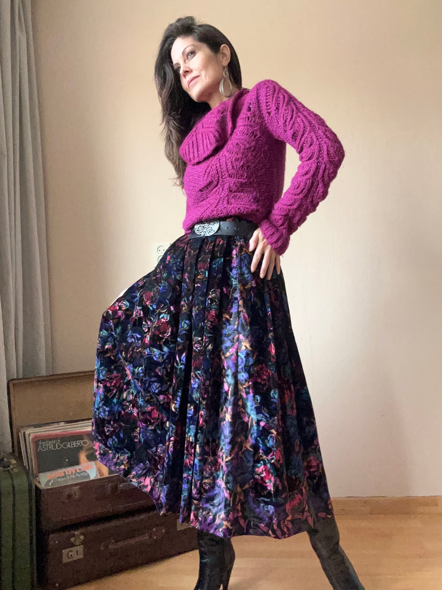 Vintage velvet skirt