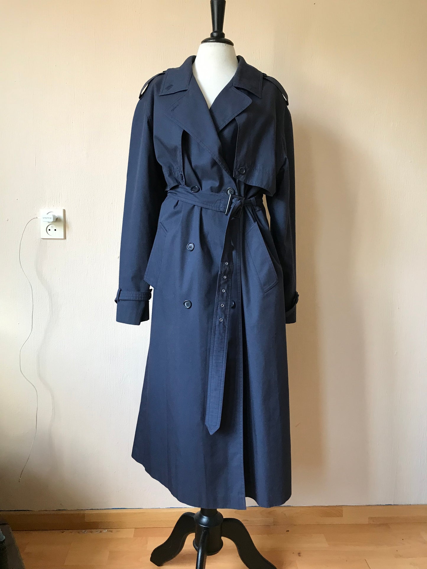 Vintage belted trench coat