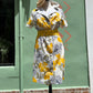 70s floral print dress
