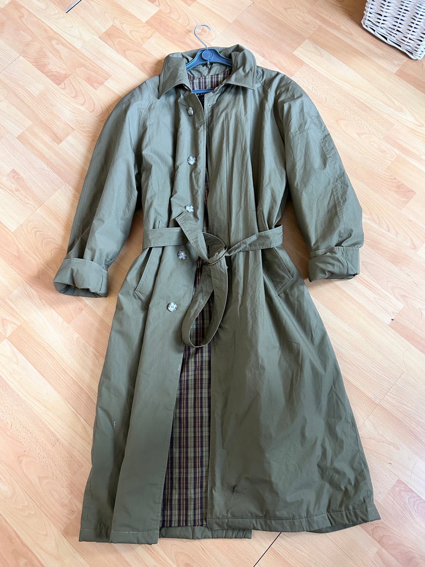 Vintage maxi trench coat XL