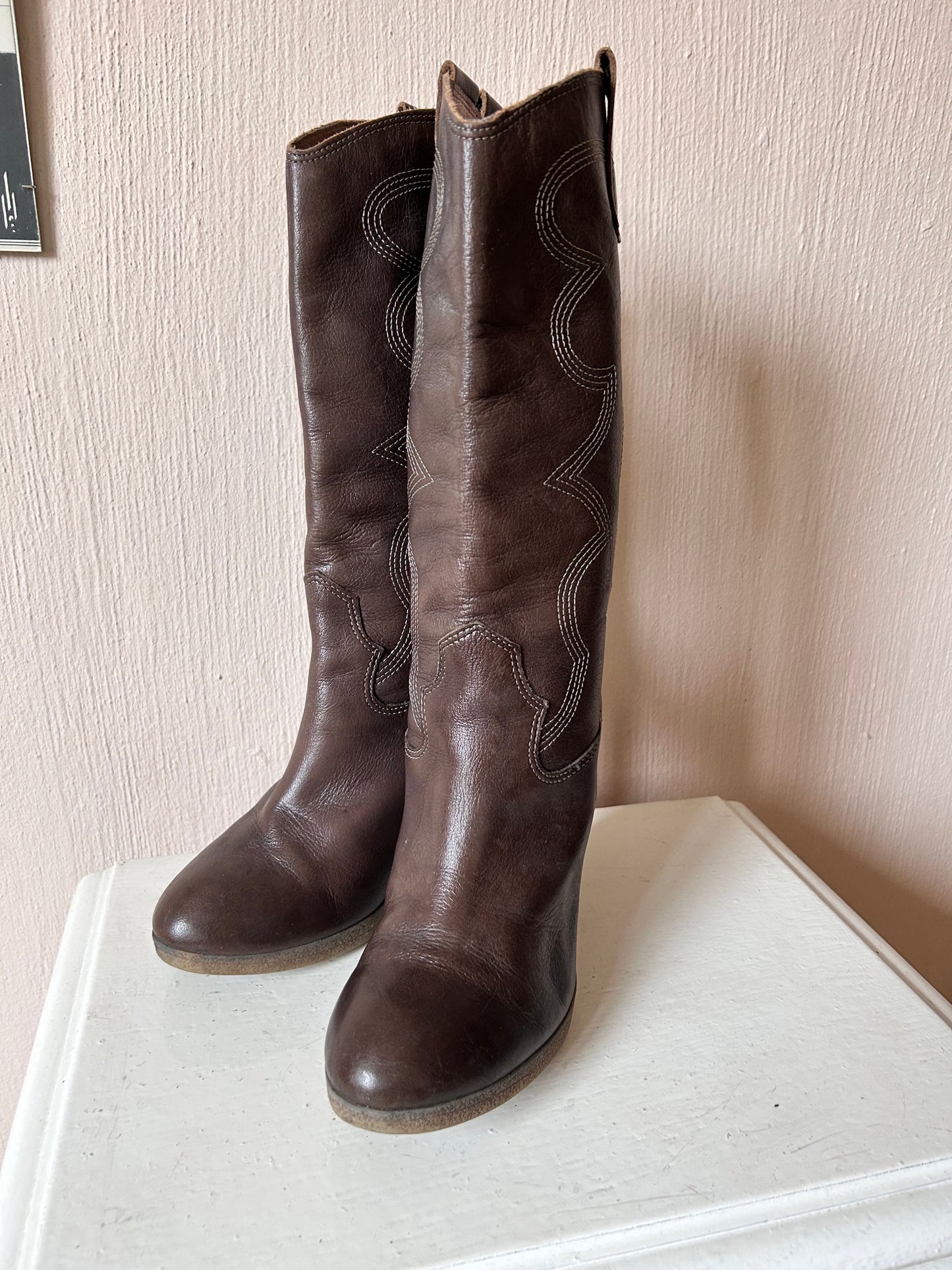 Mid-calf vintage boots