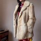 Fox fur vintage coat