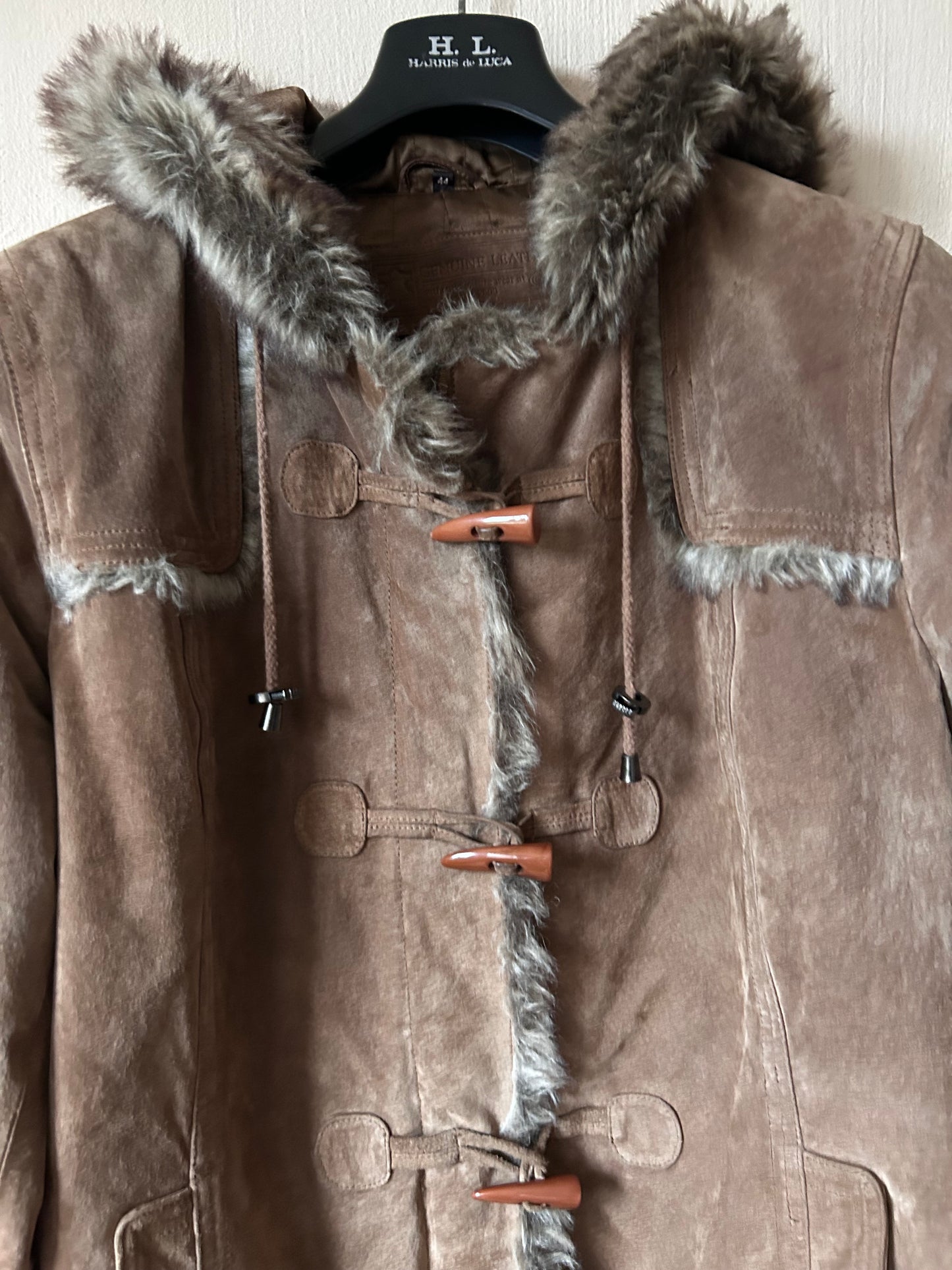 Vintage leather parka