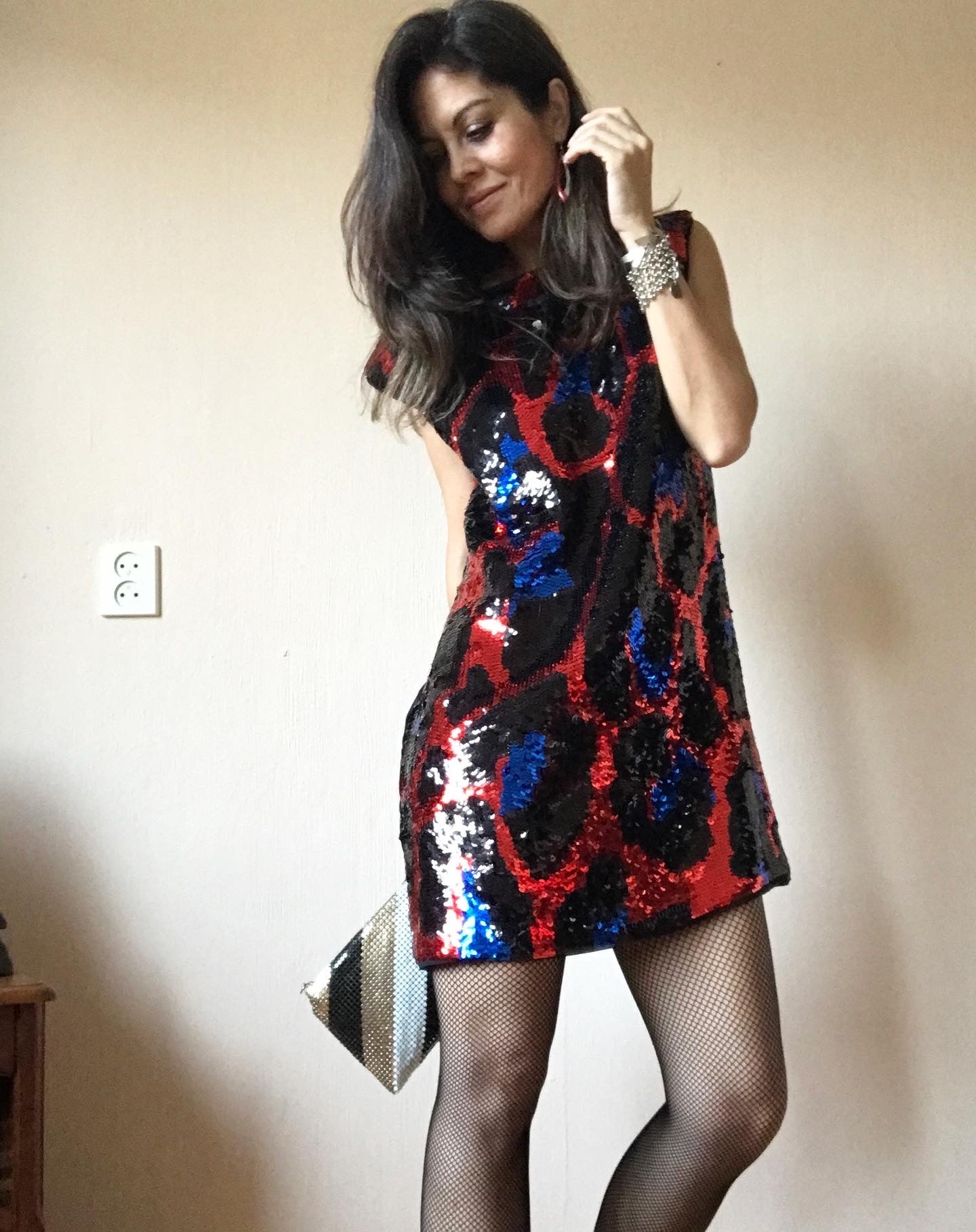 Miss Sixty silk sequin dress