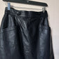 Maxi leather pencil skirt