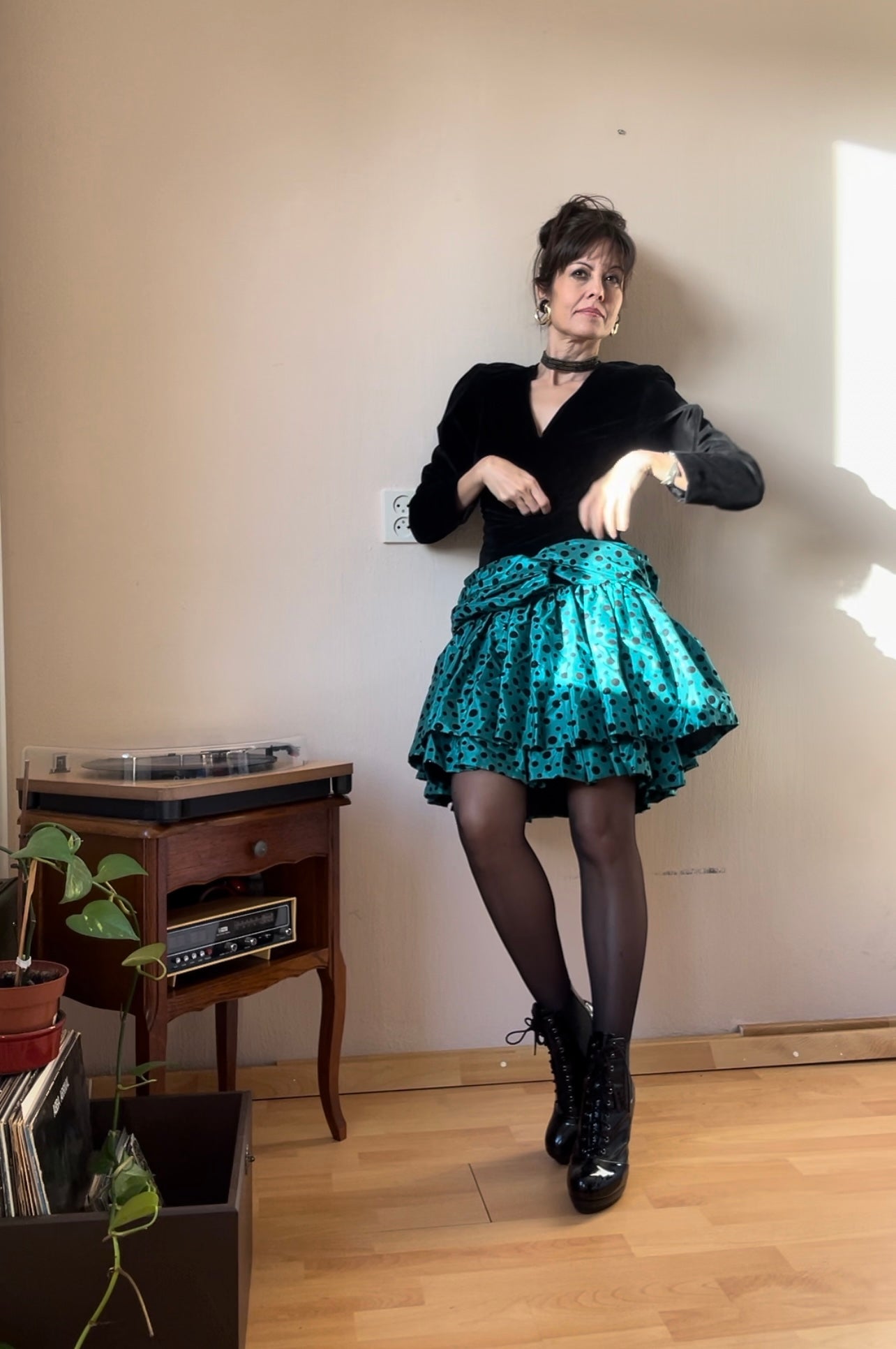 80s vintage party dress