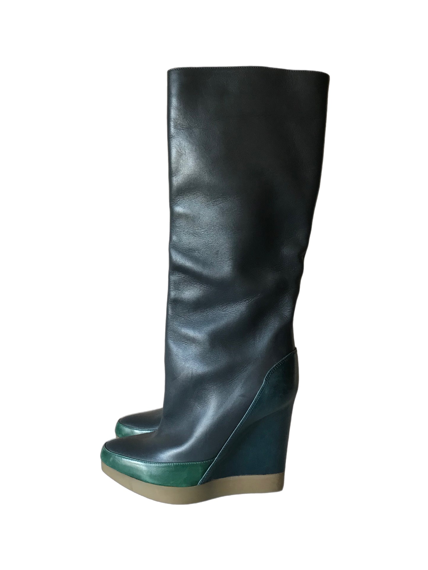 Jil Sander knee length platform boots