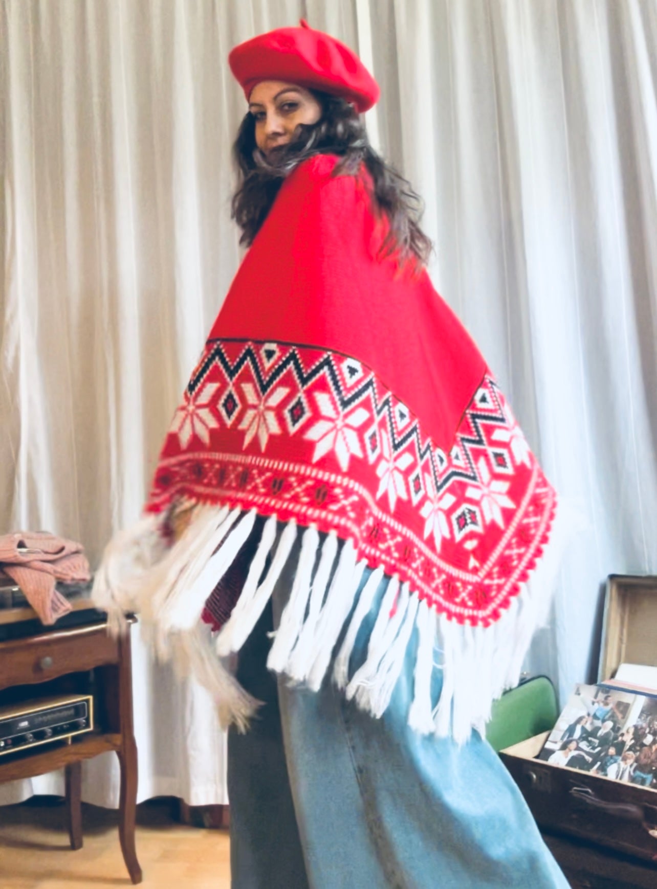 Christmas poncho