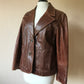 Vintage leather blazer