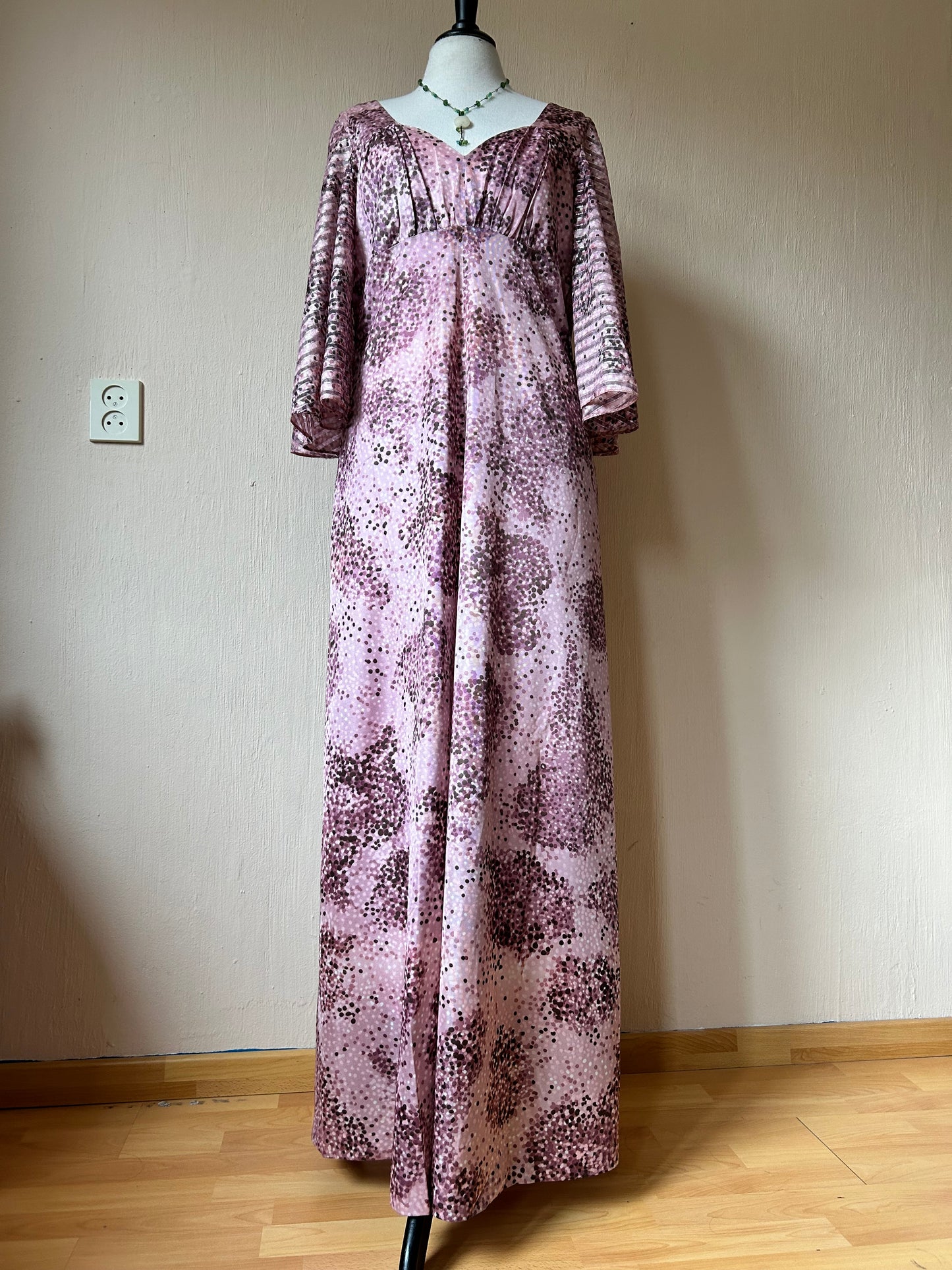 Butterfly sleeve maxi dress