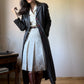 Vintage maxi leather coat