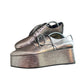 ⁠Calvin Klein Metallic Pewter / Silver Platform Oxford Derby Shoes⁠ 39