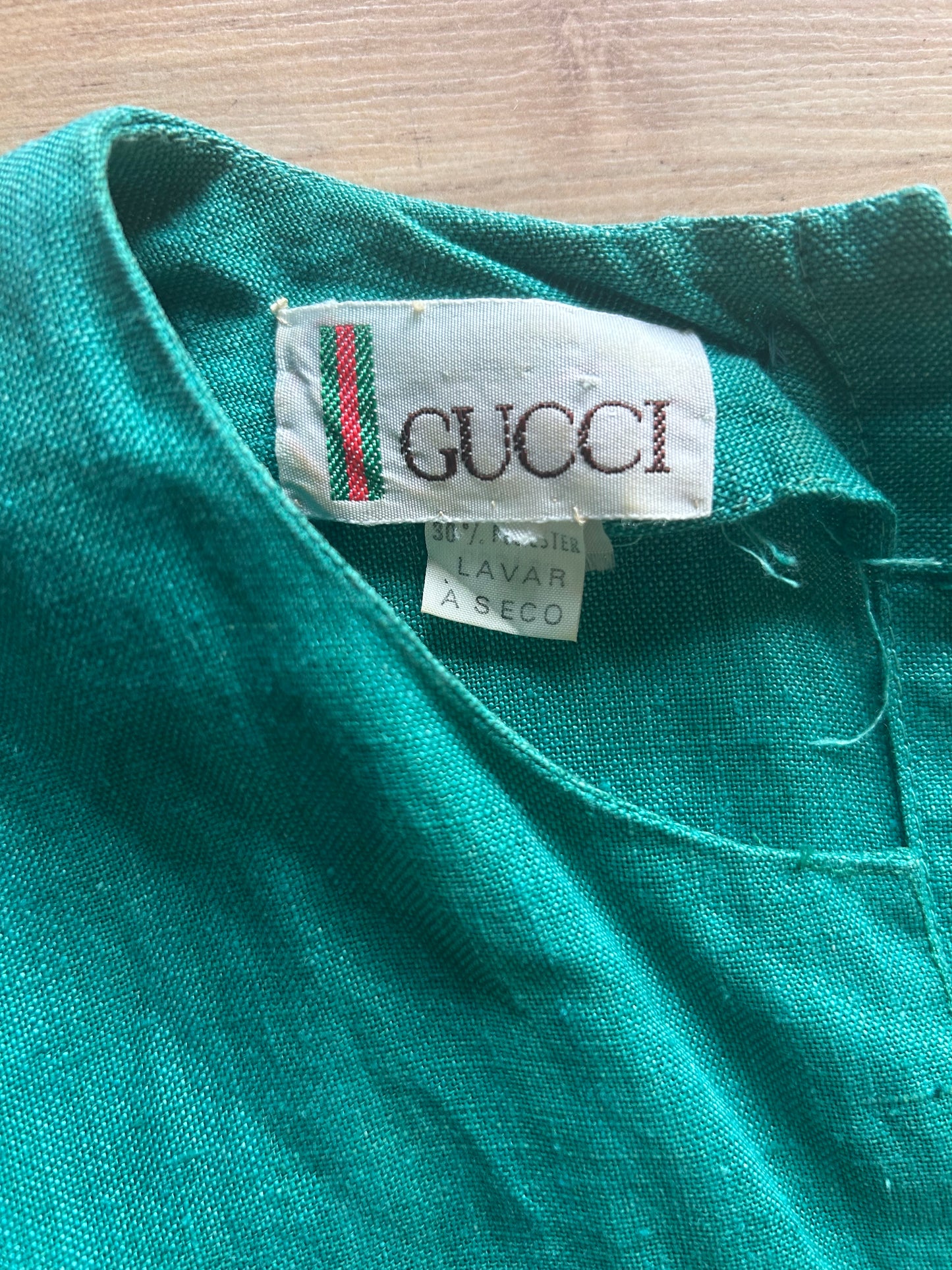 80s Gucci linen dress
