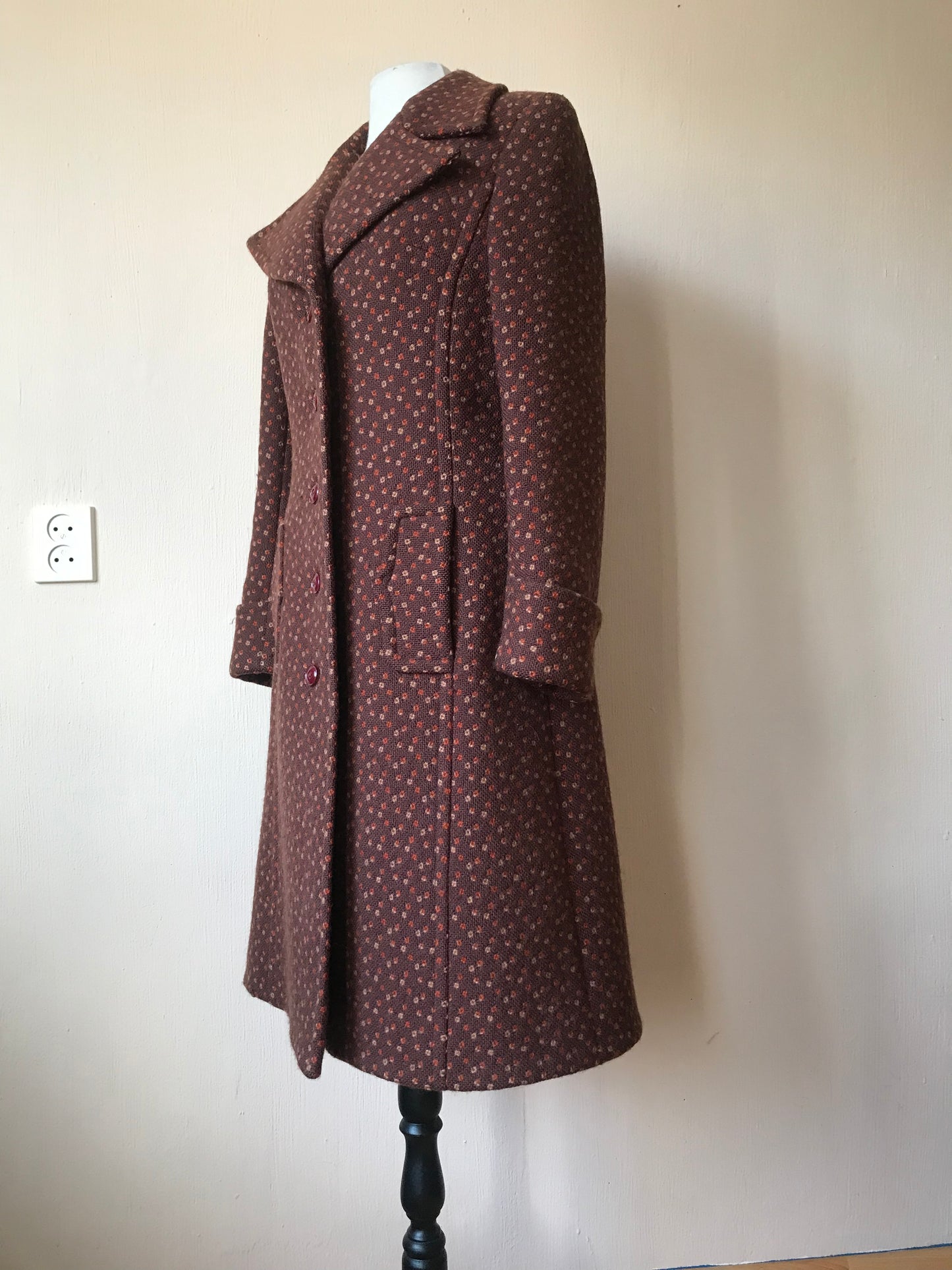 70s vintage wool coat