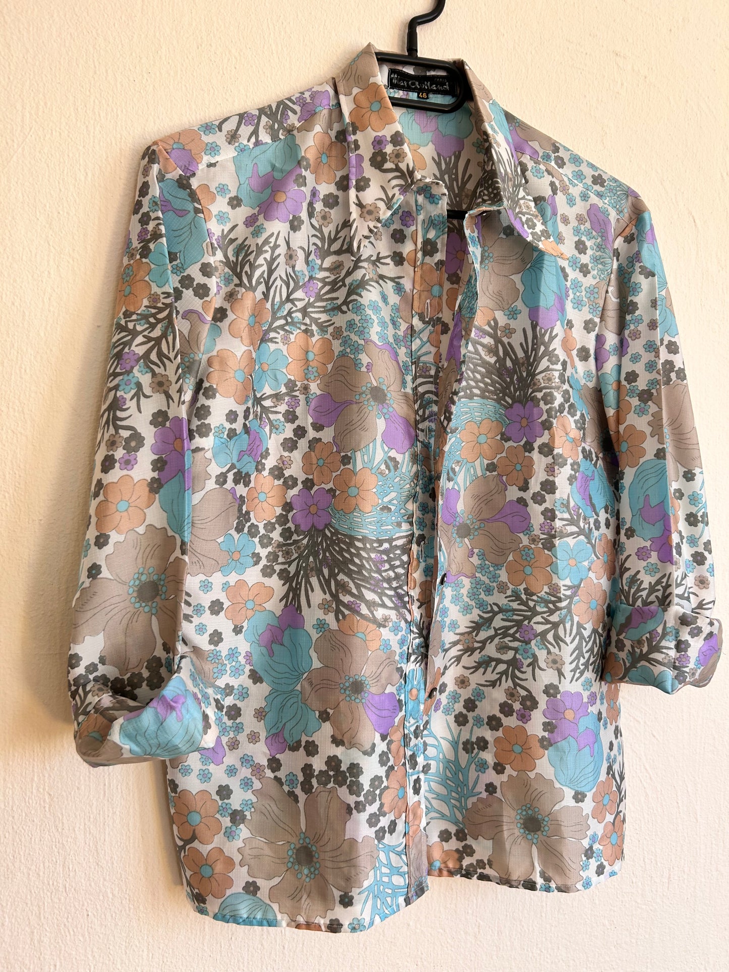 70s dagger collar shirt