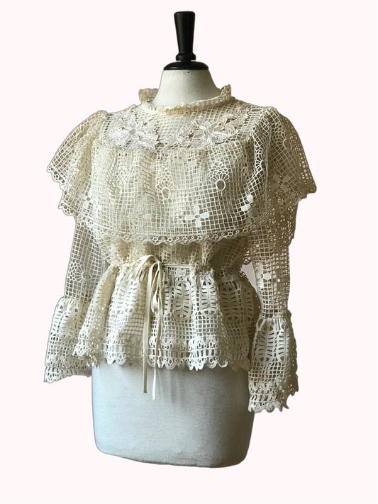 Vintage crochet blouse