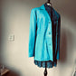 Turquoise leather jacket (XL)