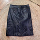 Mat Sui leather skirt