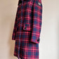 Checkered wool winter coat