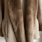 Faux fur & wool coat