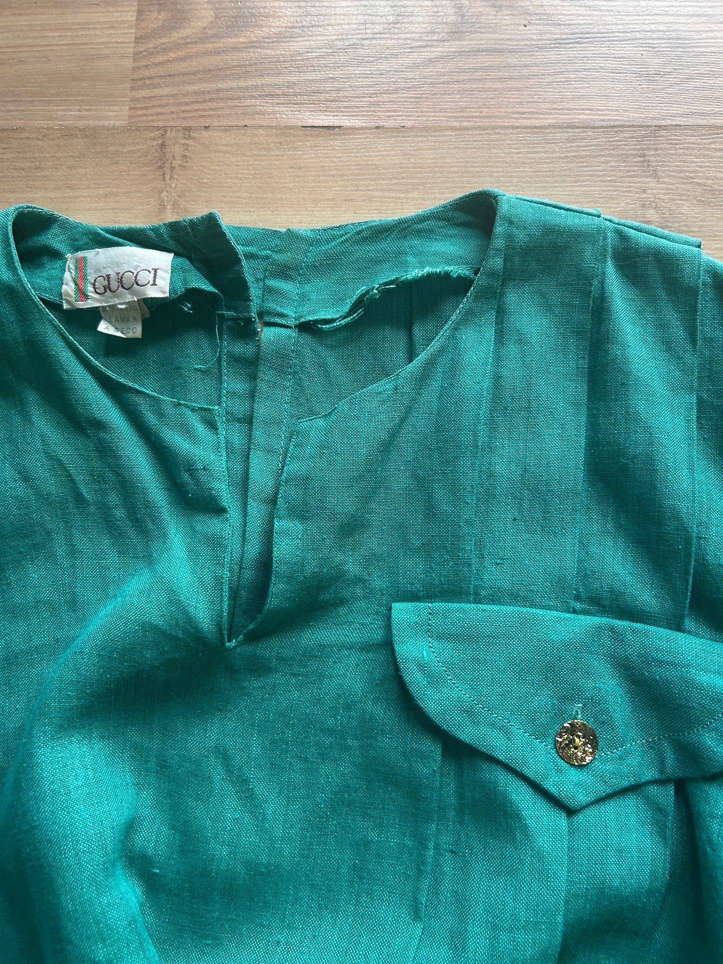 80s Gucci linen dress