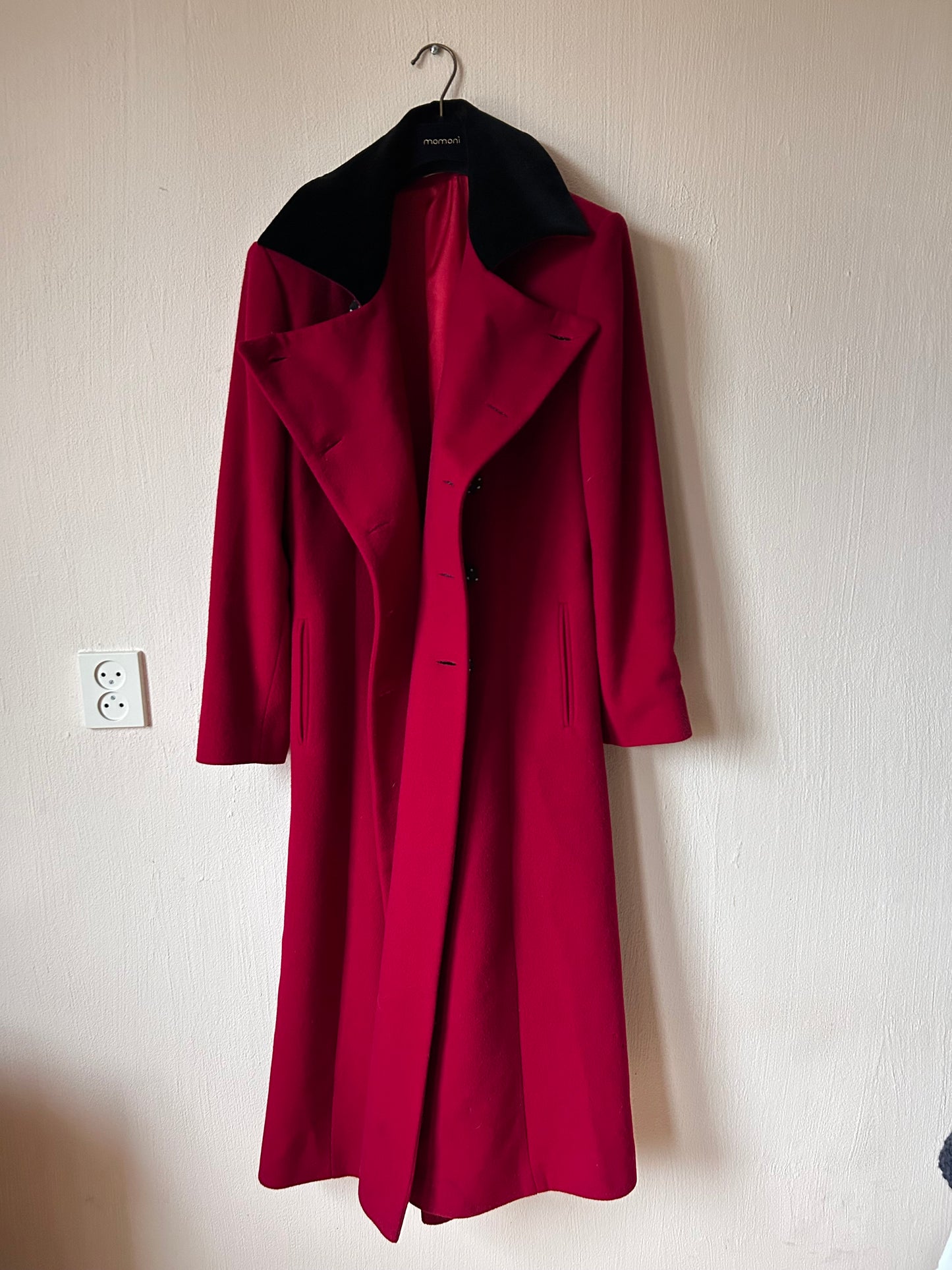 Cashmere wool blend maxi coat