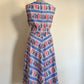 Vintage tie belt dress 70s