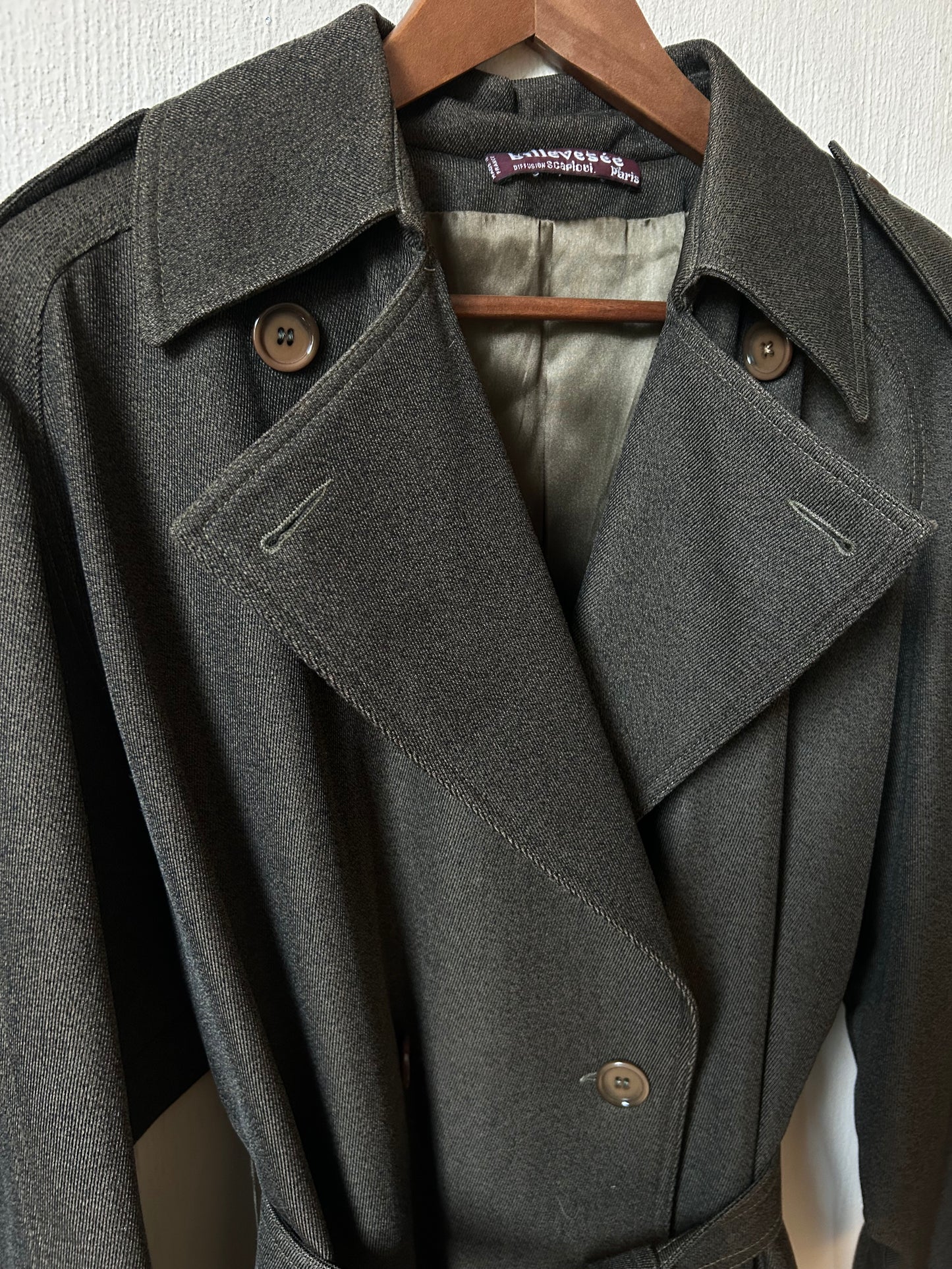 Vintage wool trench coat