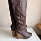 Vintage platform knee boots