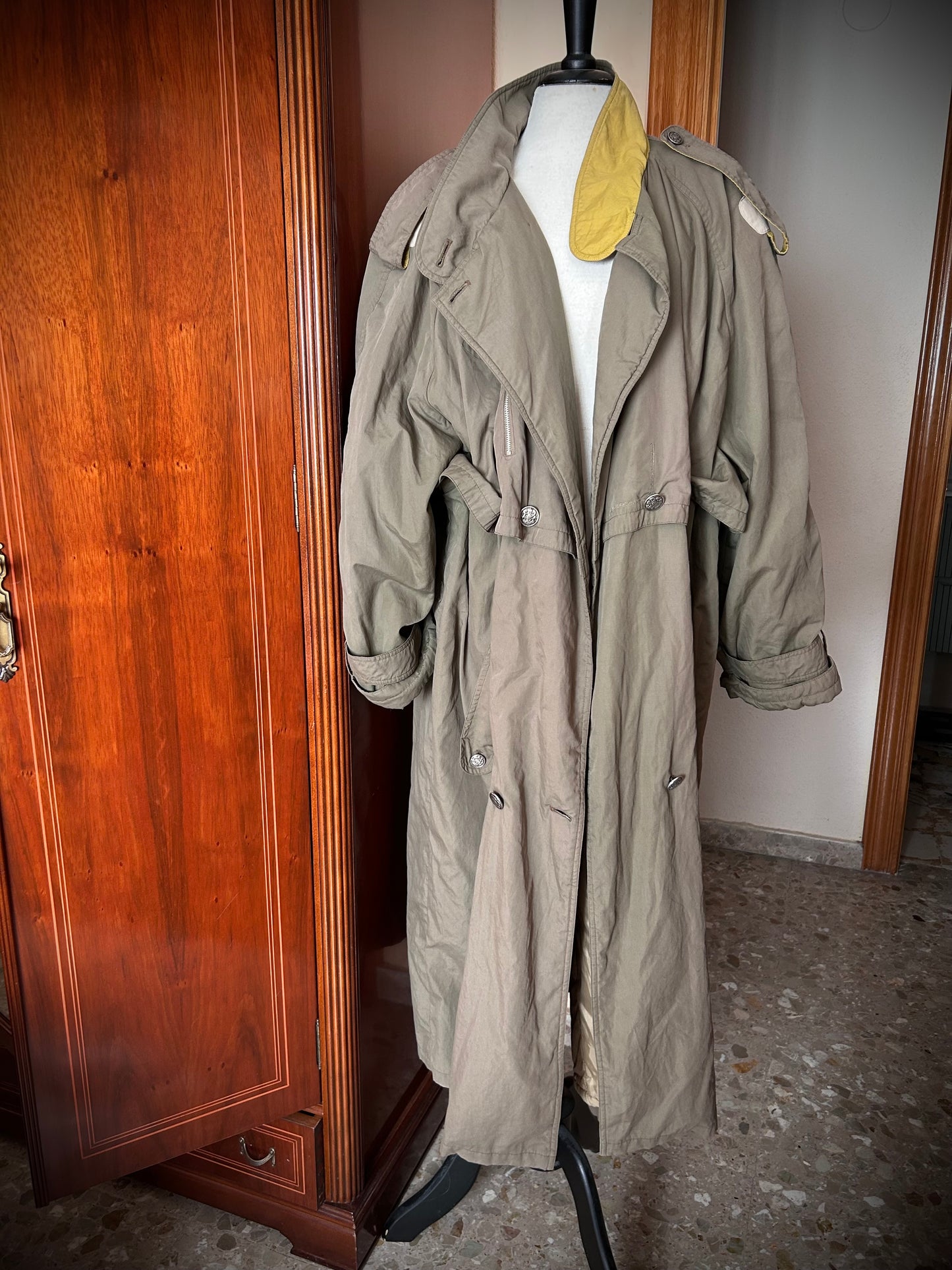 Vintage maxi trench coat
