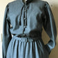 Belted wool dress