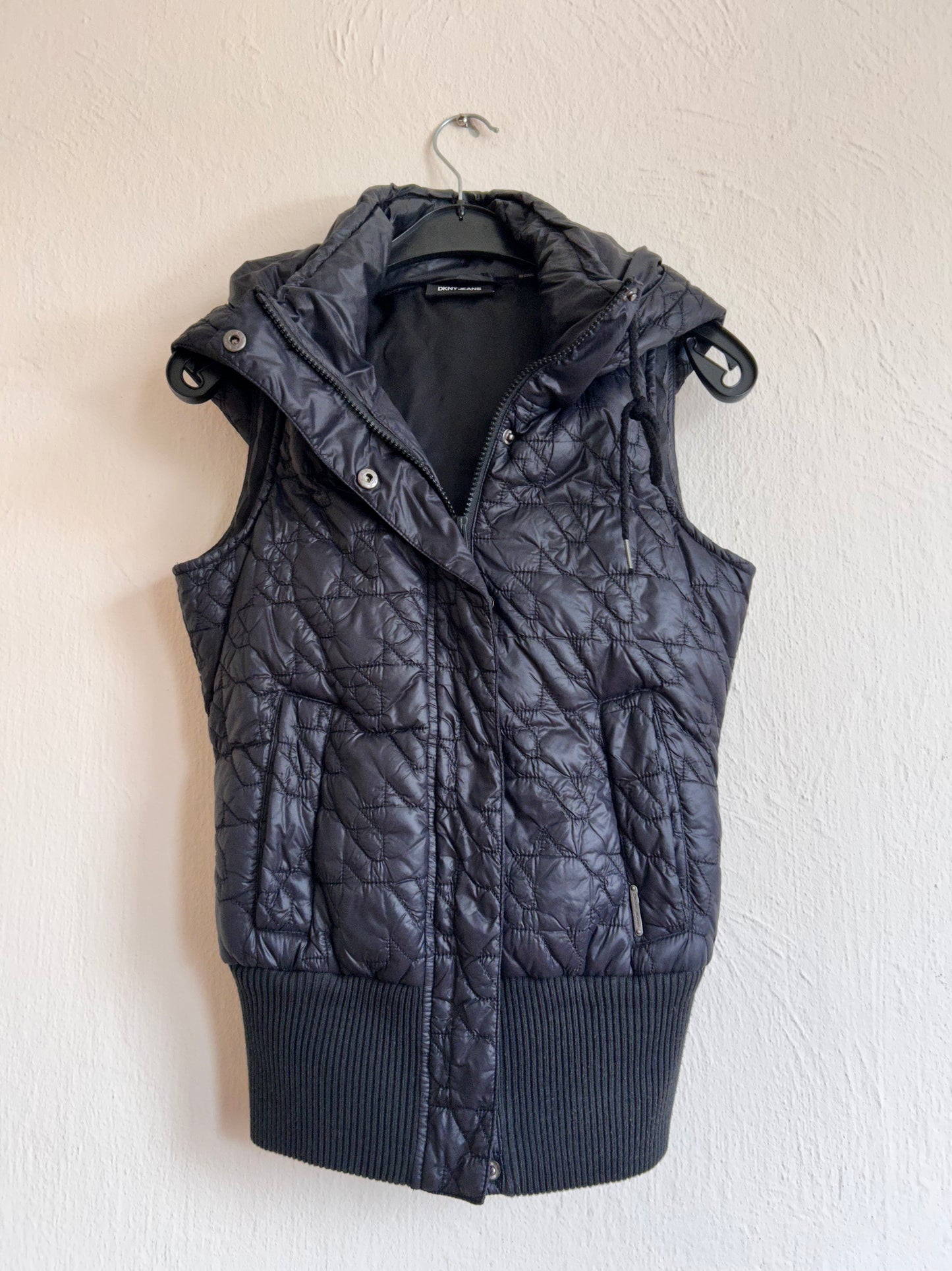 Dkny hoodie puffer vest