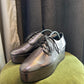 ⁠Calvin Klein Metallic Pewter / Silver Platform Oxford Derby Shoes⁠ 39