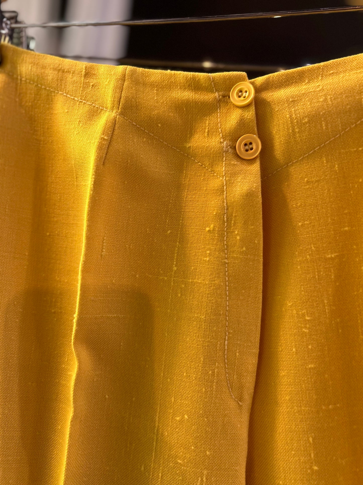 Vintage linen elephant pants (S)