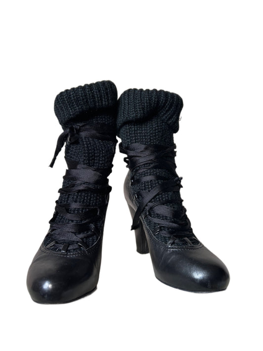 See by chloe lace up boots