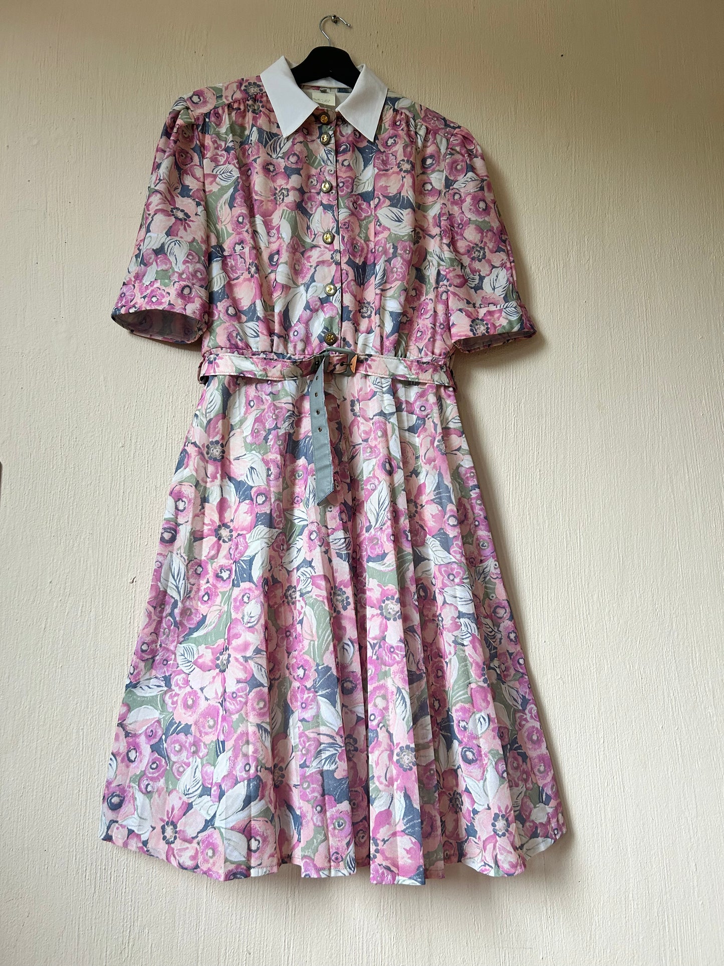 90s Vintage belted dress