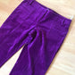 Purple velvet pants (L)