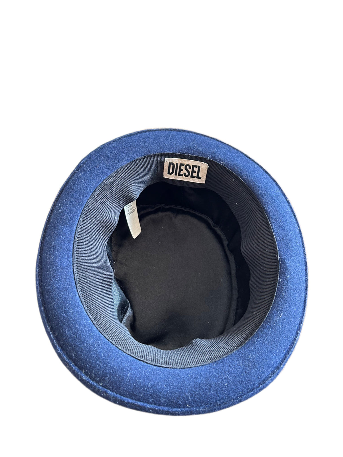 DIESEL Blue Wool Felt Pork Pie / Trilby Hat