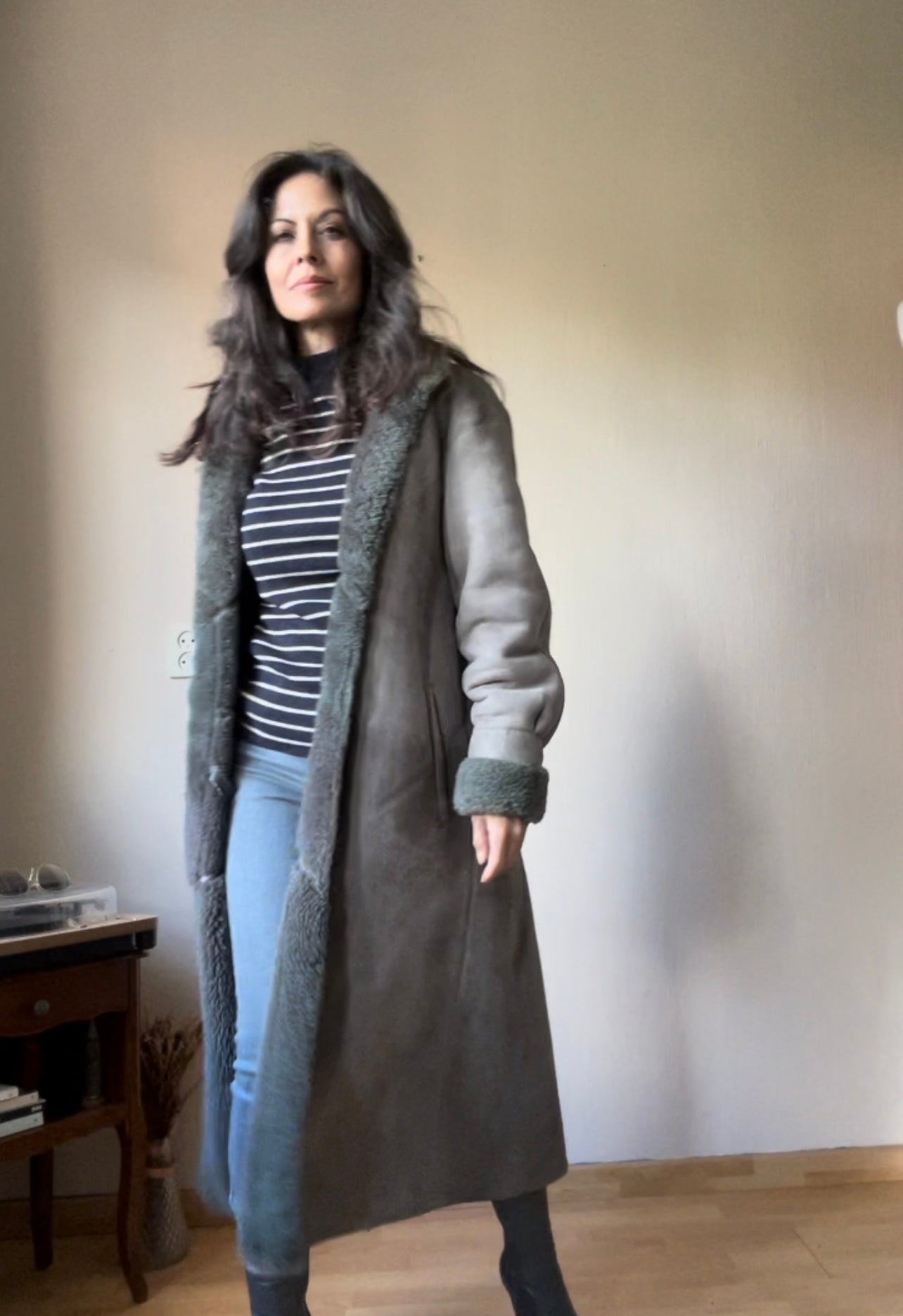 Vintage Nubuck Napa coat