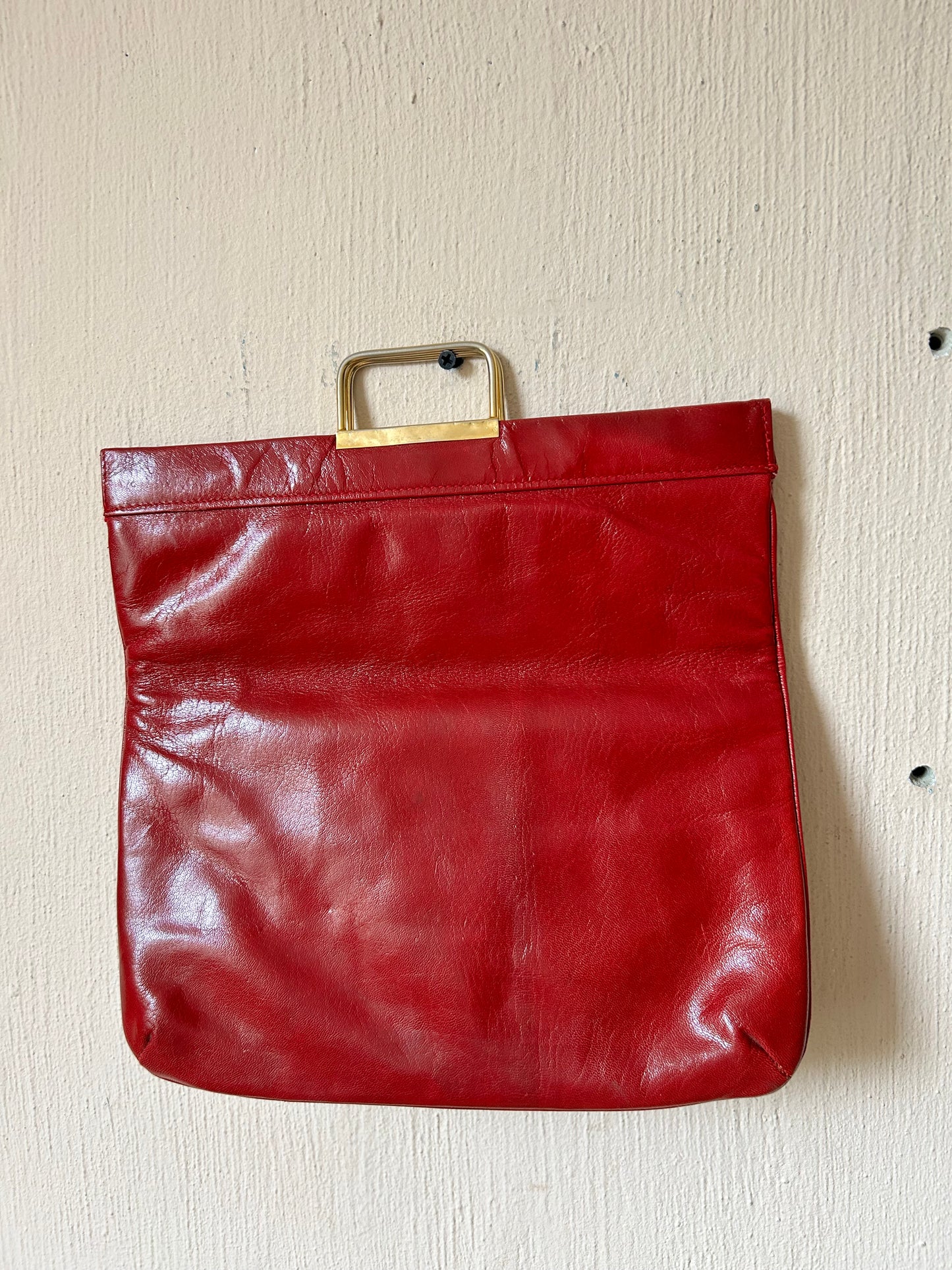 Vintage leather clutch