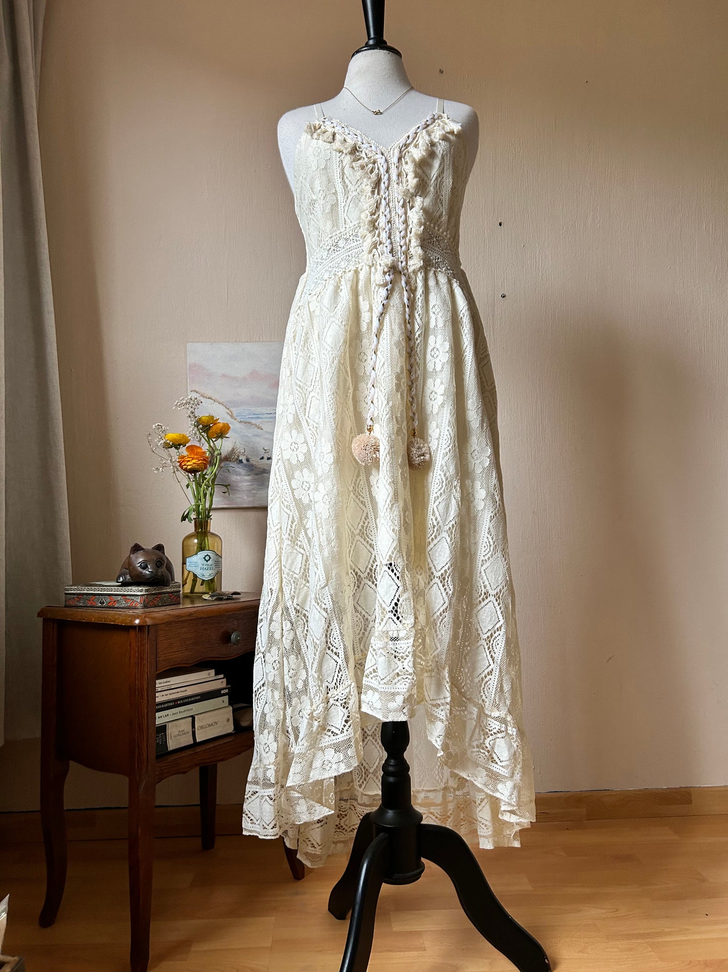 Full lace boho dress