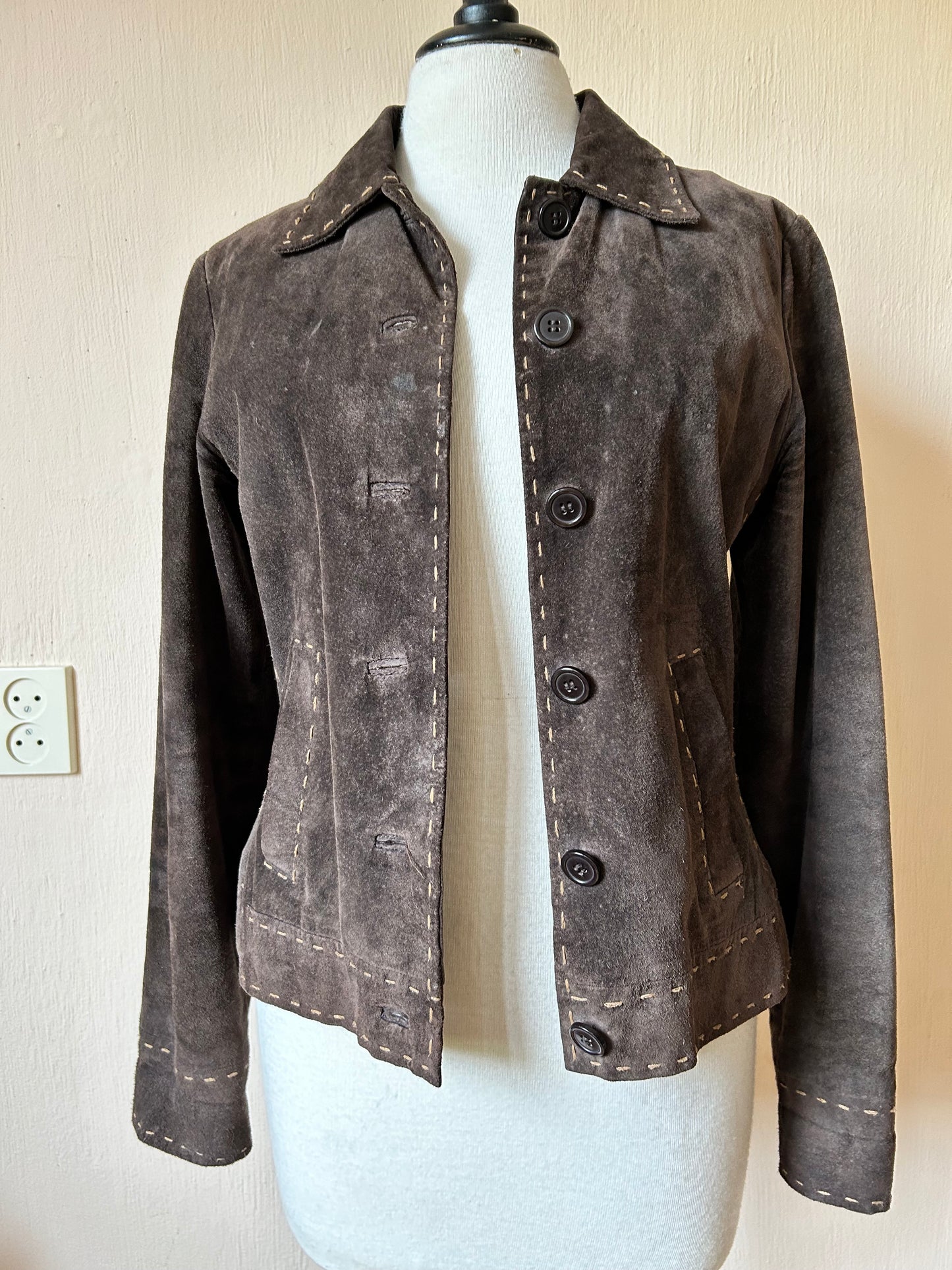 Vintage brown suede jacket