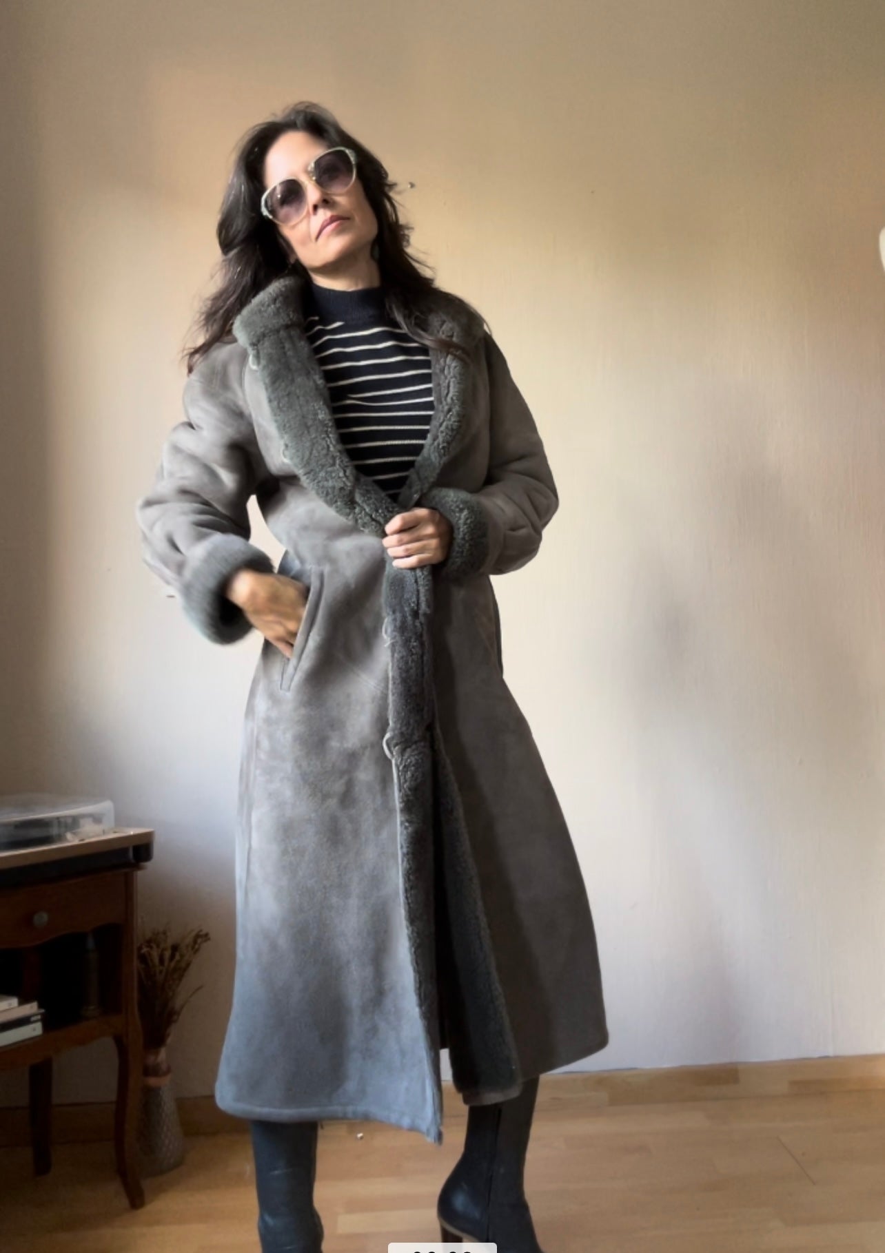 Vintage Nubuck Napa coat