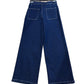 Wide leg culotte jeans