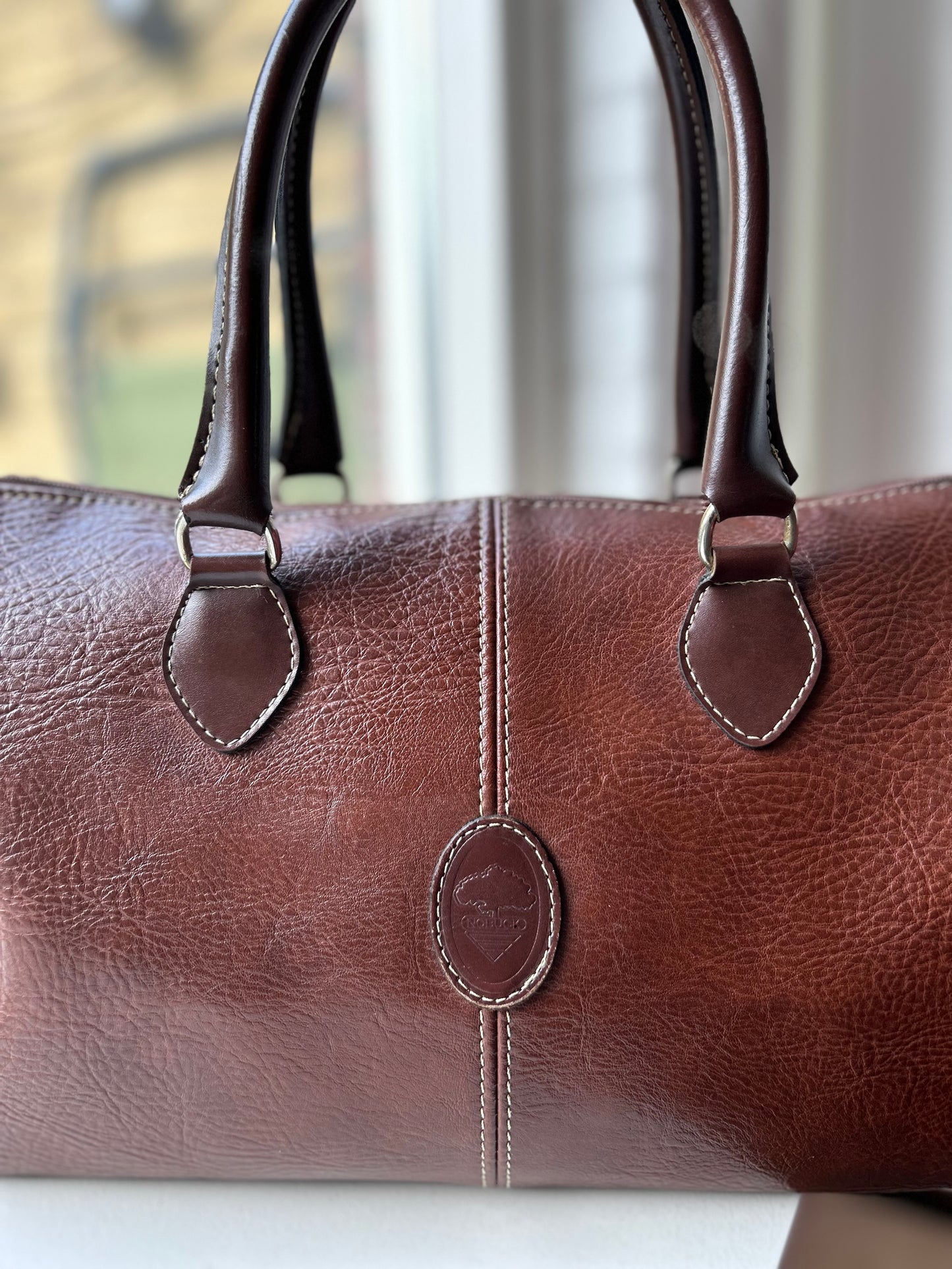 Vintage leather handbag