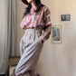 Pleated high waist pants