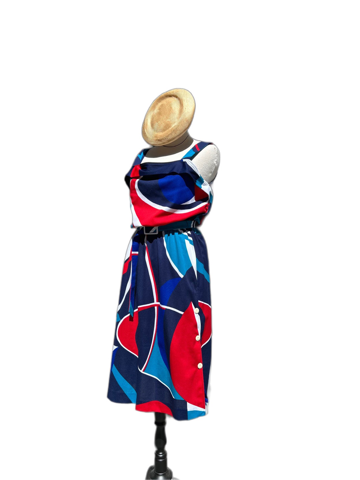 Vintage belted summer dress