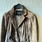 Belted suede jacket