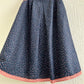 Vintage midi pleated skirt