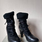 See by chloe lace up boots